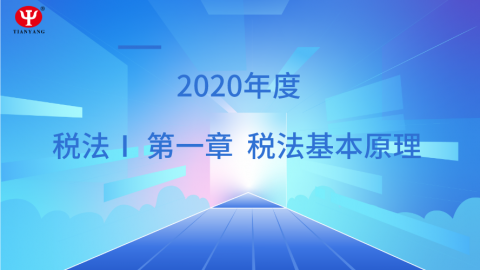 稅法基本原理 