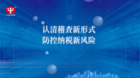 認清稽查新形式，防控納稅新風險 
